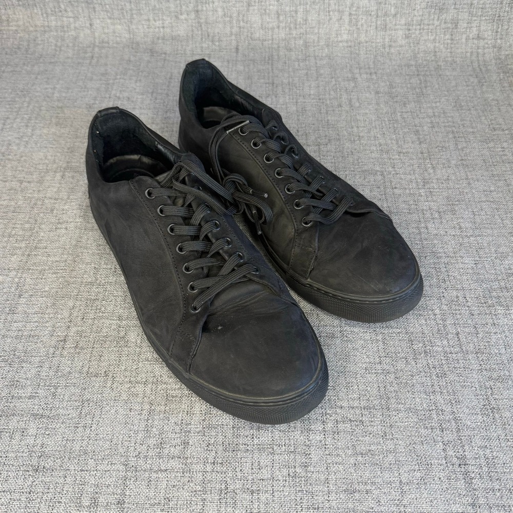 Thursday Boot Co. Premier Low Top Leather Sneakers Matte Black Women's Size 11
